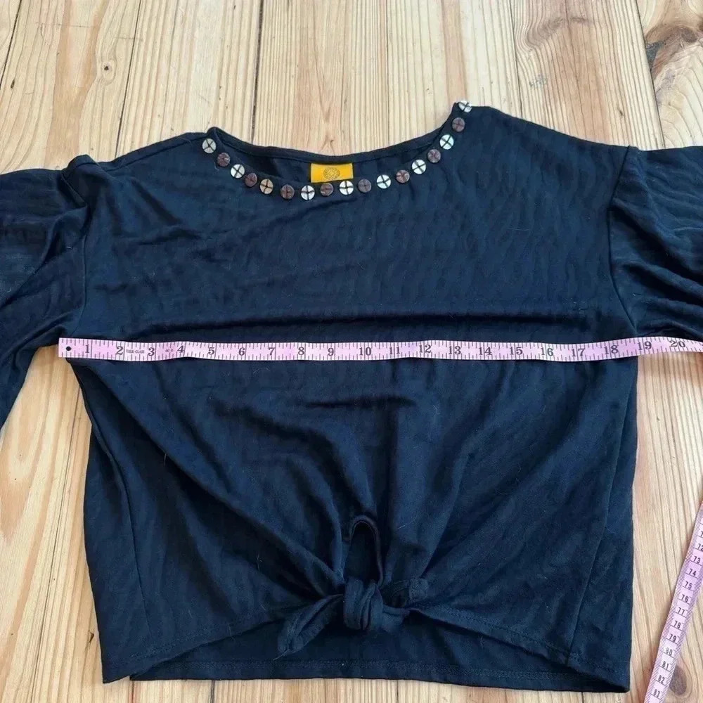 Ruby Rd Tie Crop Top - Picture 4 of 5